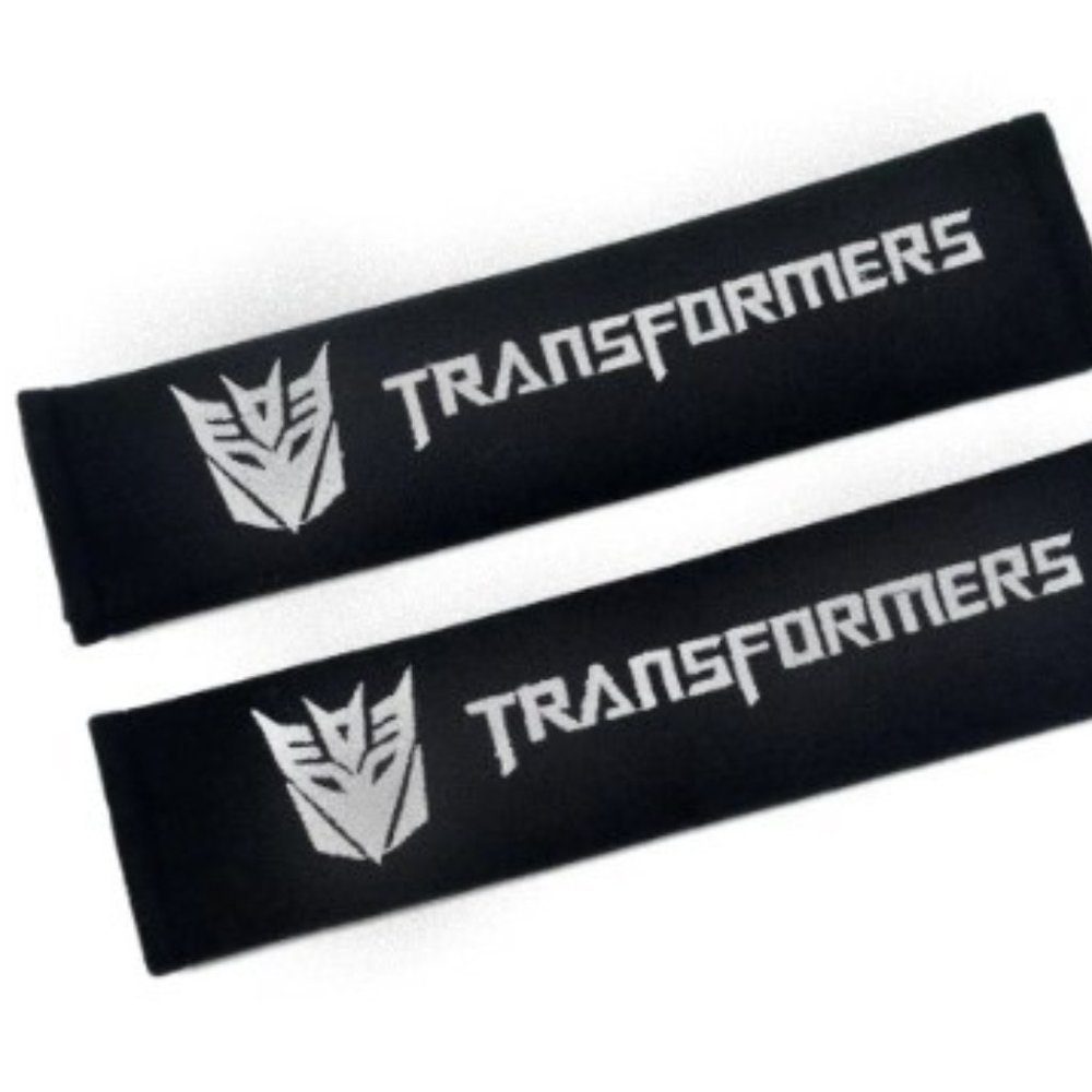 Transformers Decepticon Embroidered Logo Seat Belt Cover Shoulder Pad 2 pcs